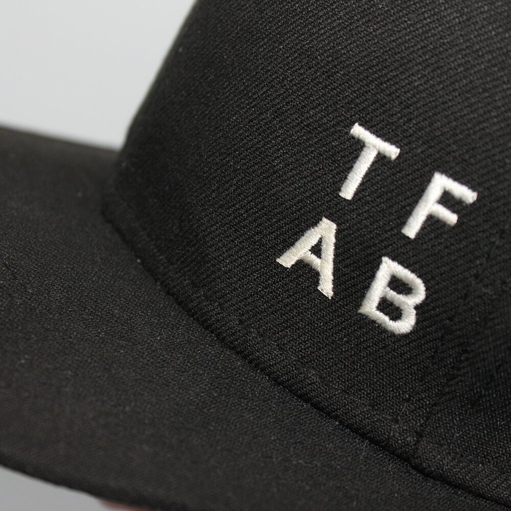New Era 100% Polyester Black TA/FB Baseball Cap Hat One Size Adjustable Snapback - Picture 2 of 9